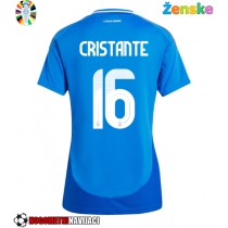 Ženske Nogometnih dresov Italija Bryan Cristante #16 Domači EP 2024 Kratki rokavi